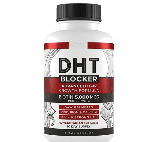 DHT Blocker Hair Growth Supplement - High Potency Biotin & Saw Palmetto