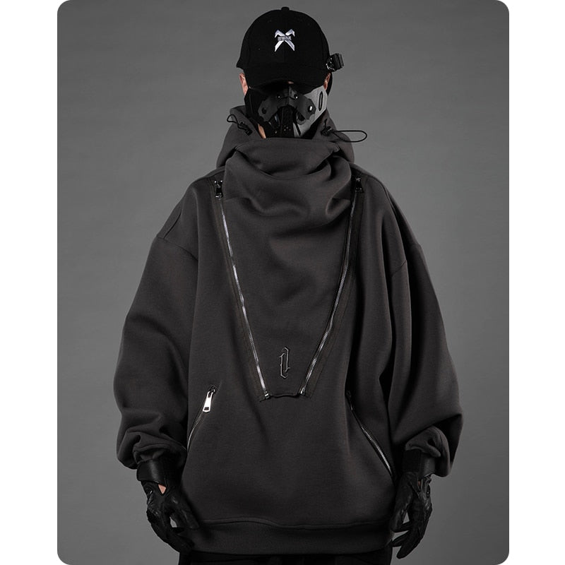 Techwear Black Tactical Hoodie