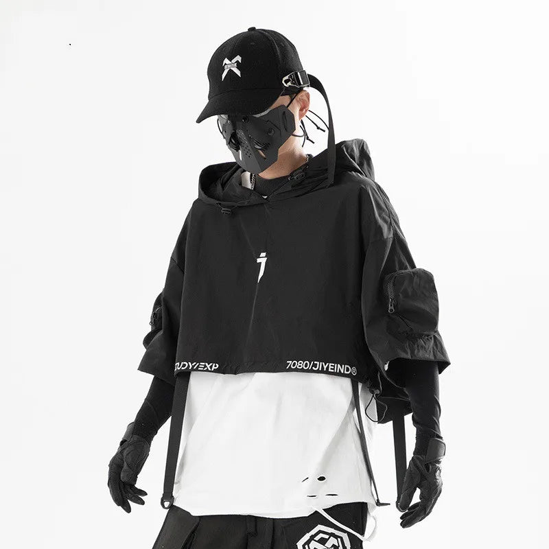 Tactical Urban Multi-Pocket Pullover Cloak