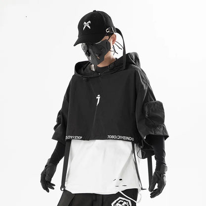 Tactical Urban Multi-Pocket Pullover Cloak