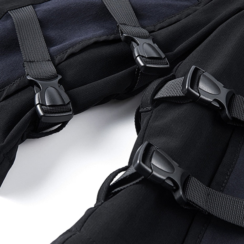 Navy Cargo Techwear Shorts