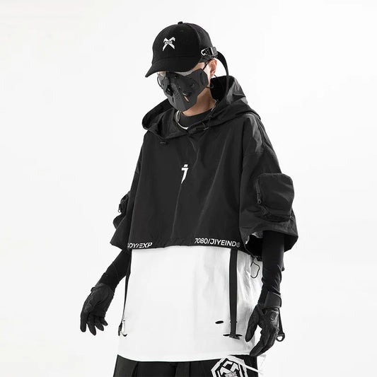Tactical Urban Multi-Pocket Pullover Cloak