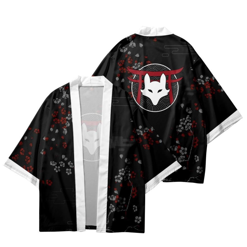 Mens kimonos black