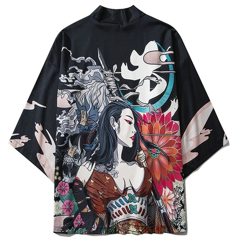 Techwear Kimono Women Japanese Girl