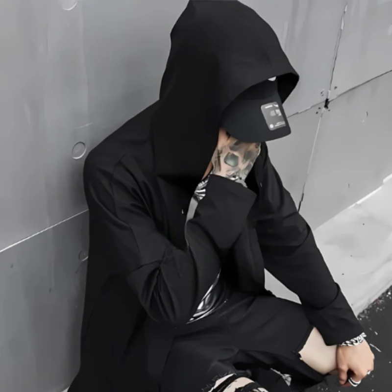 Techwear Cardigan Hoodie