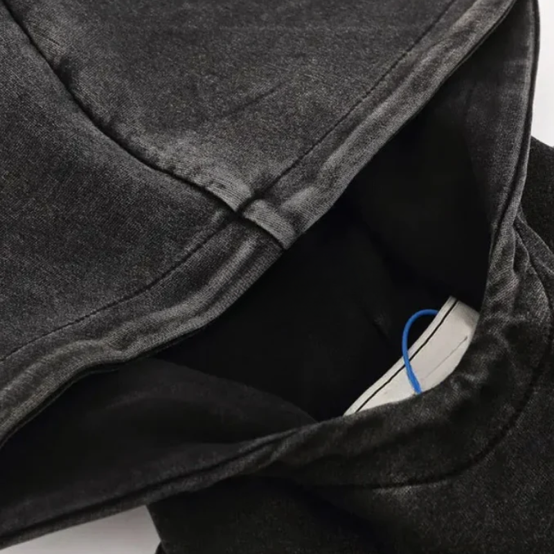 Techwear Retro Faded Hoodie