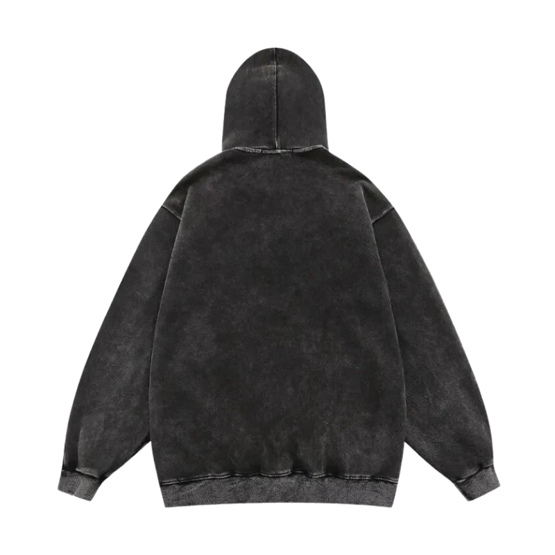 Techwear Retro Faded Hoodie