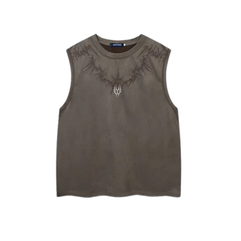 Techwear Gothic Sleeveless Shirt