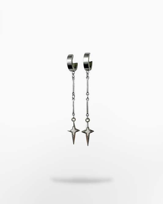 Techwear Star Drop Earrings