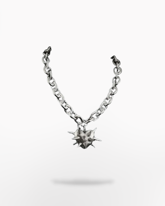 Techwear Spiky Heart Necklace