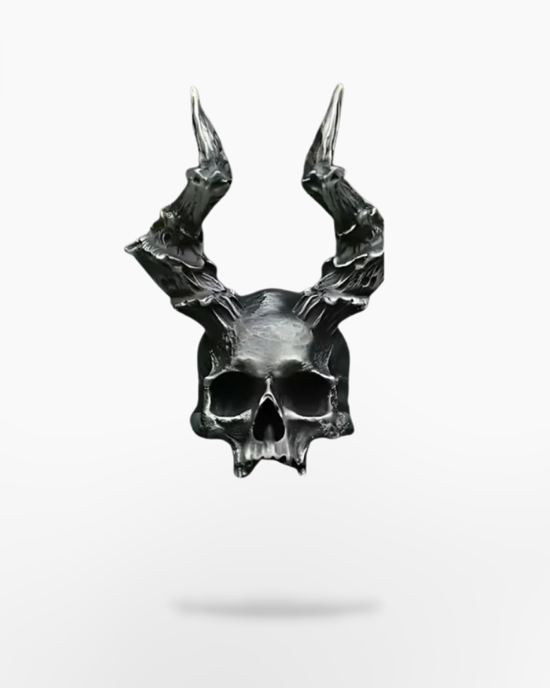 Techwear Inferno Horns Ring