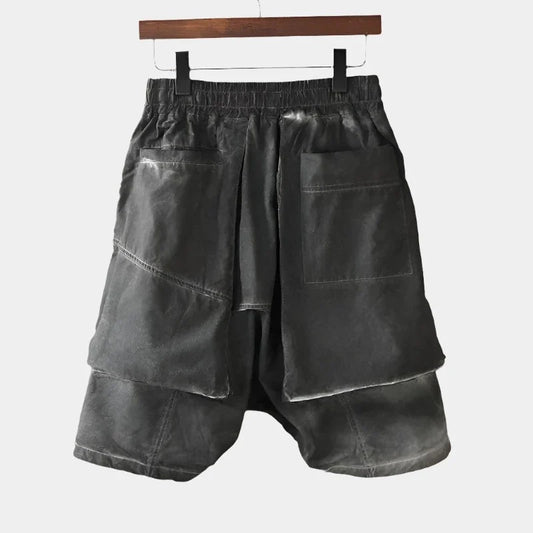 Baggy Black Cargo Shorts