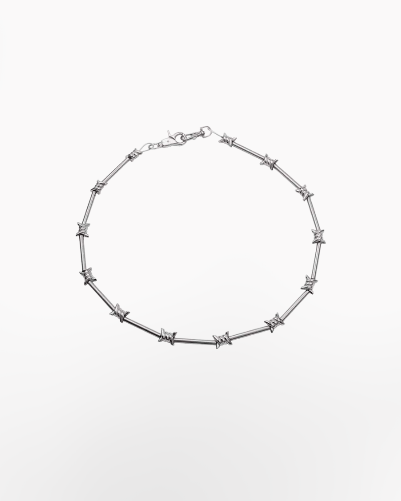 Techwear Barbed wire chain necklace