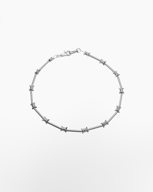 Techwear Barbed wire chain necklace