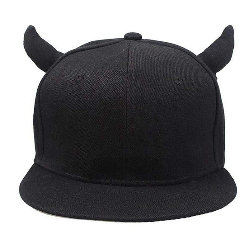 Baseball cap with horns