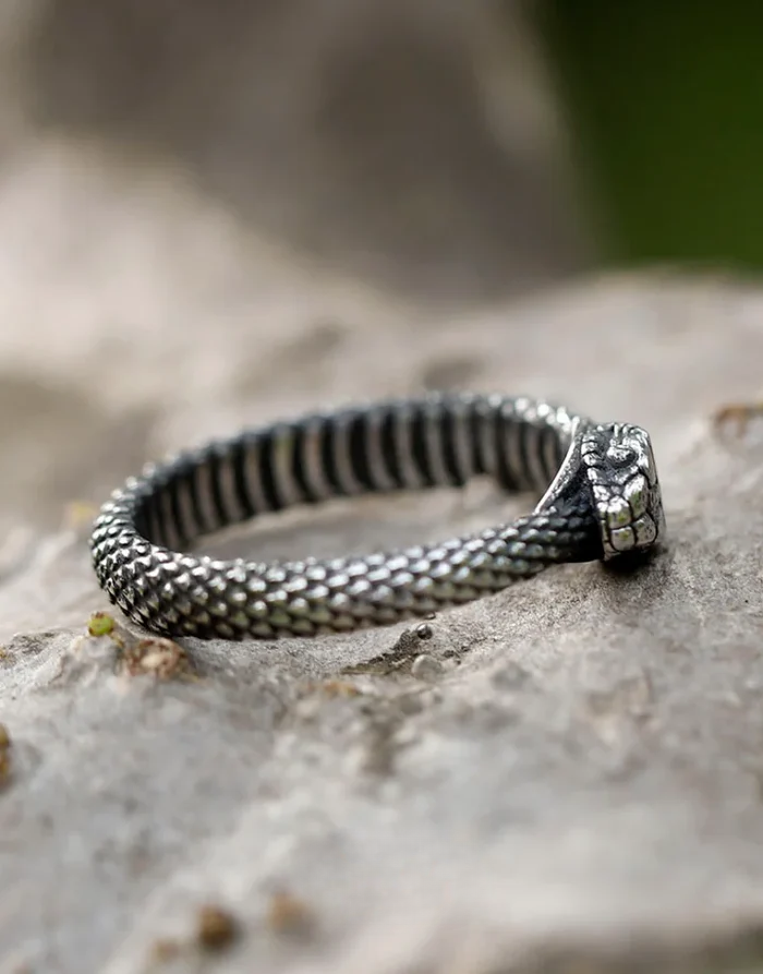 Techwear Serpent Ring