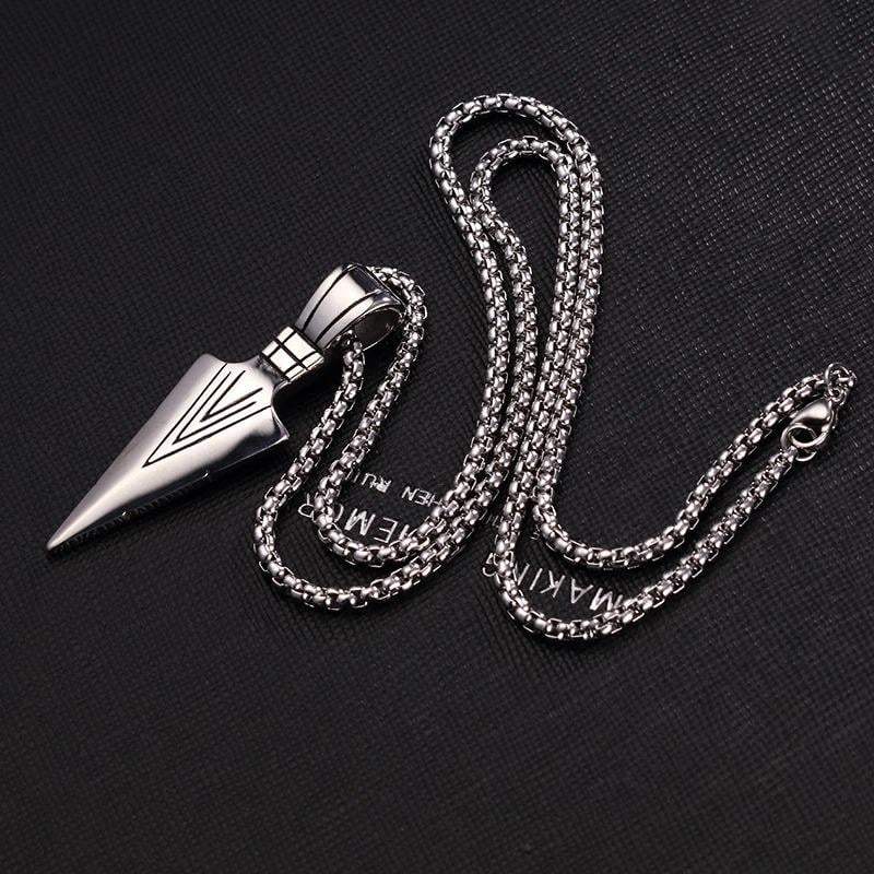 Techwear Black Arrowhead Necklace