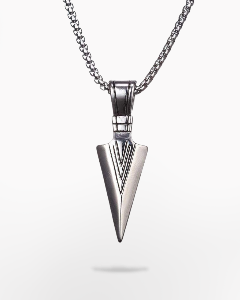 Techwear Black Arrowhead Necklace
