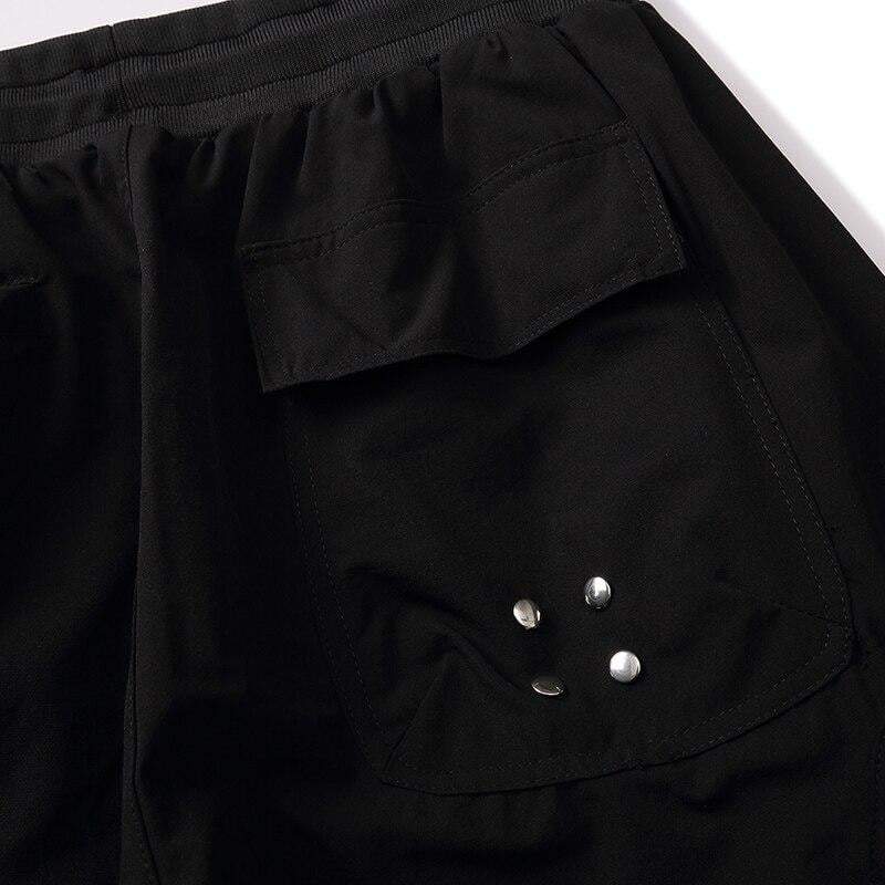 Techwear Black baggy joggers