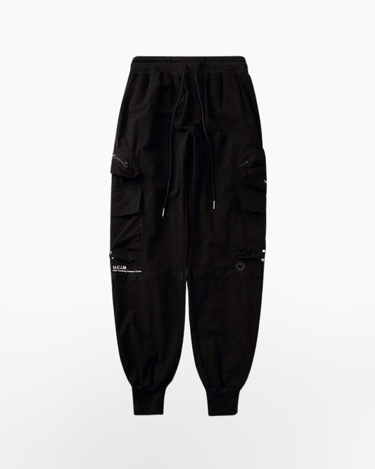 Techwear Black baggy joggers