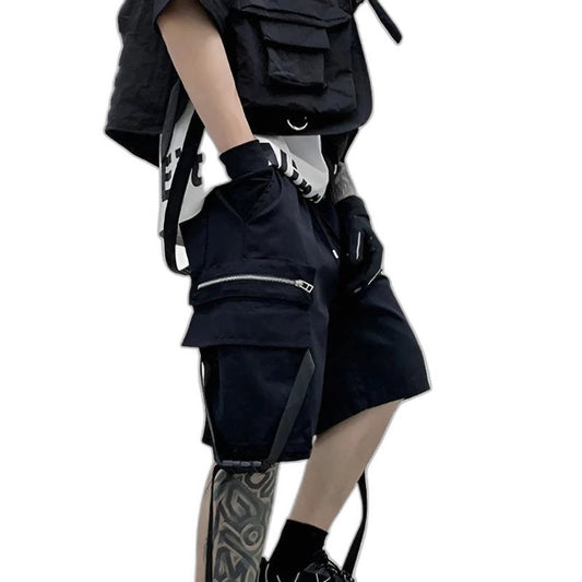 Black Cargo Shorts Men