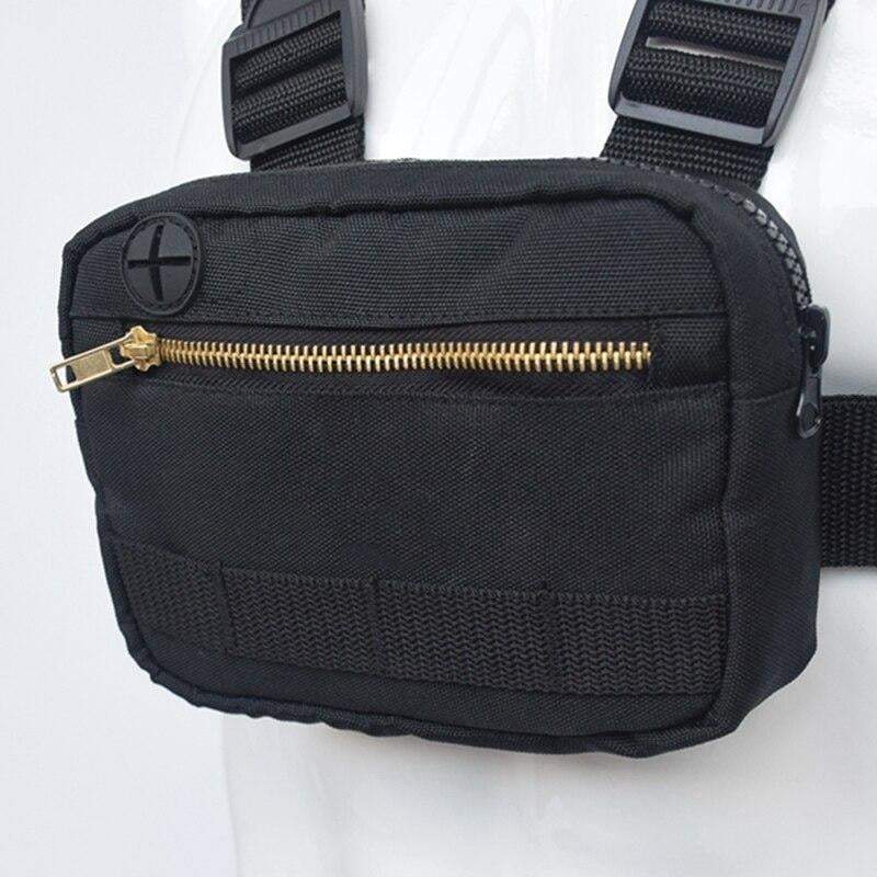 Techwear Black Chest Bag