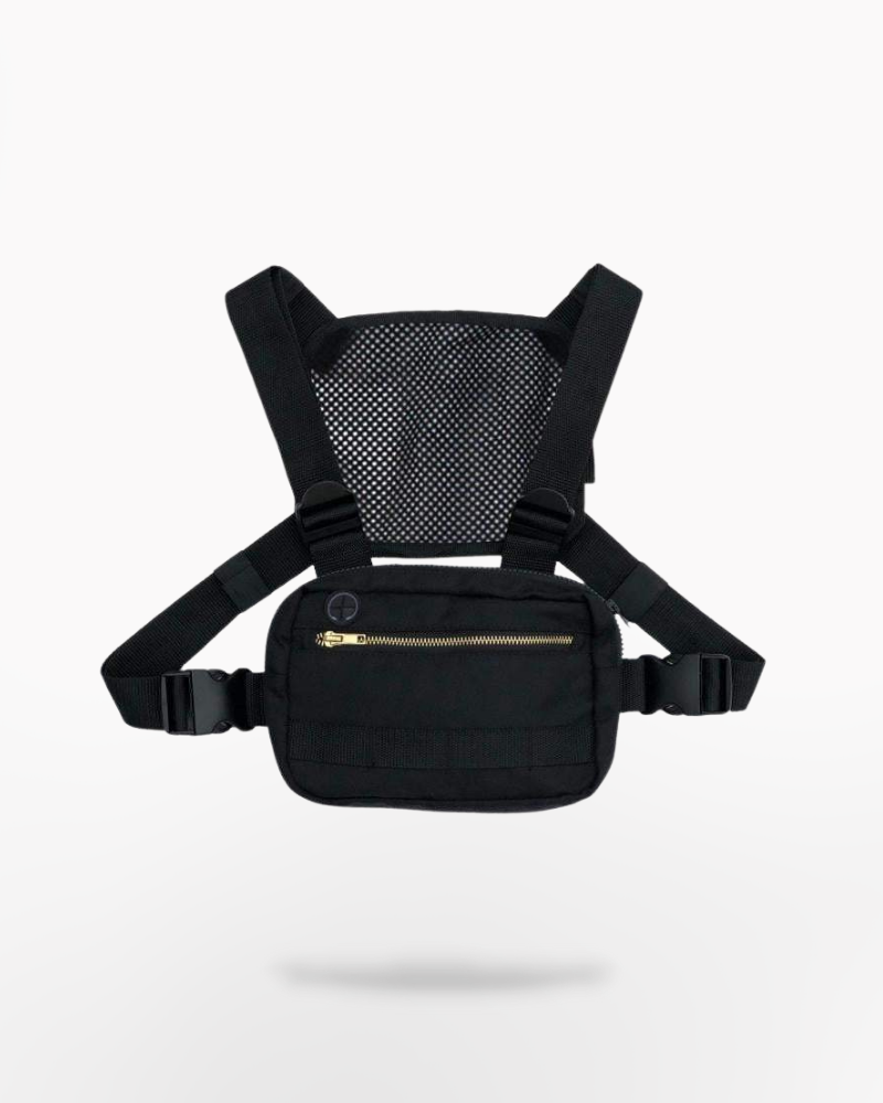 Techwear Black Chest Bag