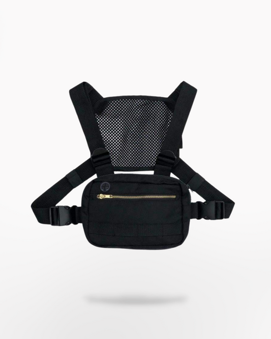 Techwear Black Chest Bag