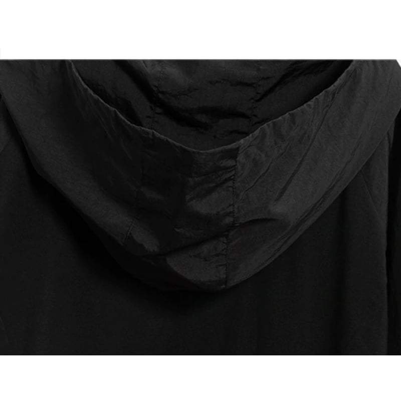 Techwear Black Hooded T-Shirt