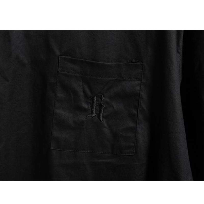 Techwear Black Oversized Shirt