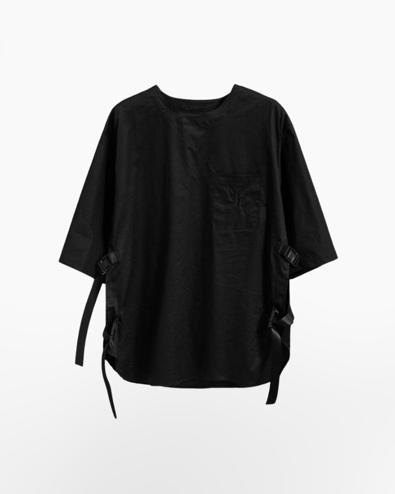 Techwear Black Oversized Shirt