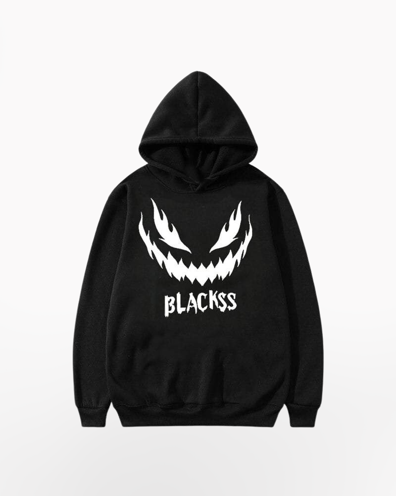 Techwear Black reflective hoodie