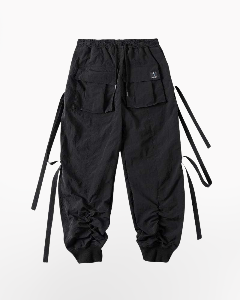 Techwear Black Streetwear Pants