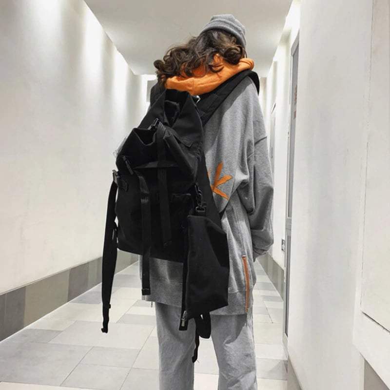 Techwear Black Tactical Backpack