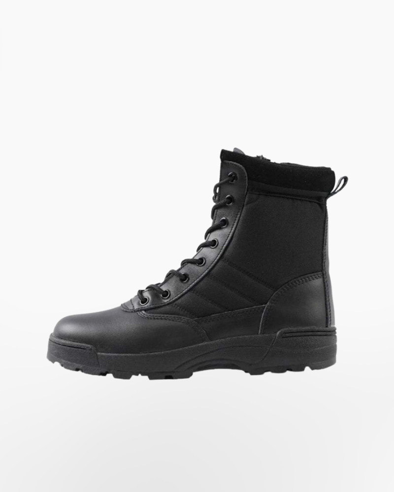 Techwear Black Tactical Side Zip Boots