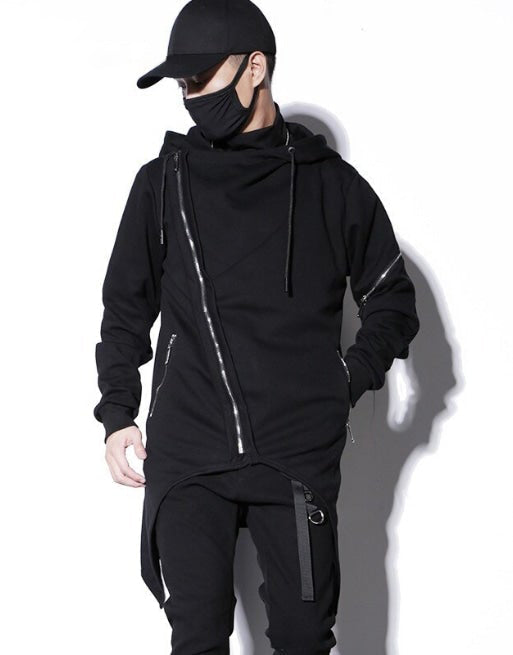 Black Techwear Hoodie
