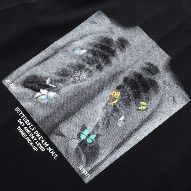 Techwear Butterfly Skull Shirt