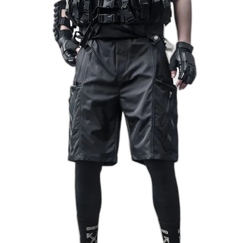 Cargo Shorts Black Camo