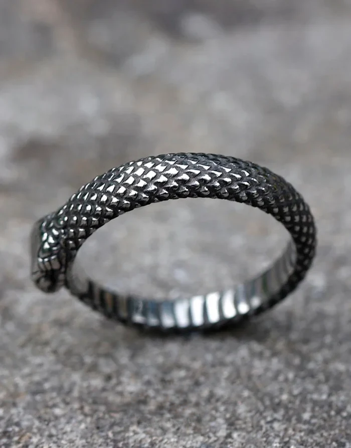 Techwear Serpent Ring