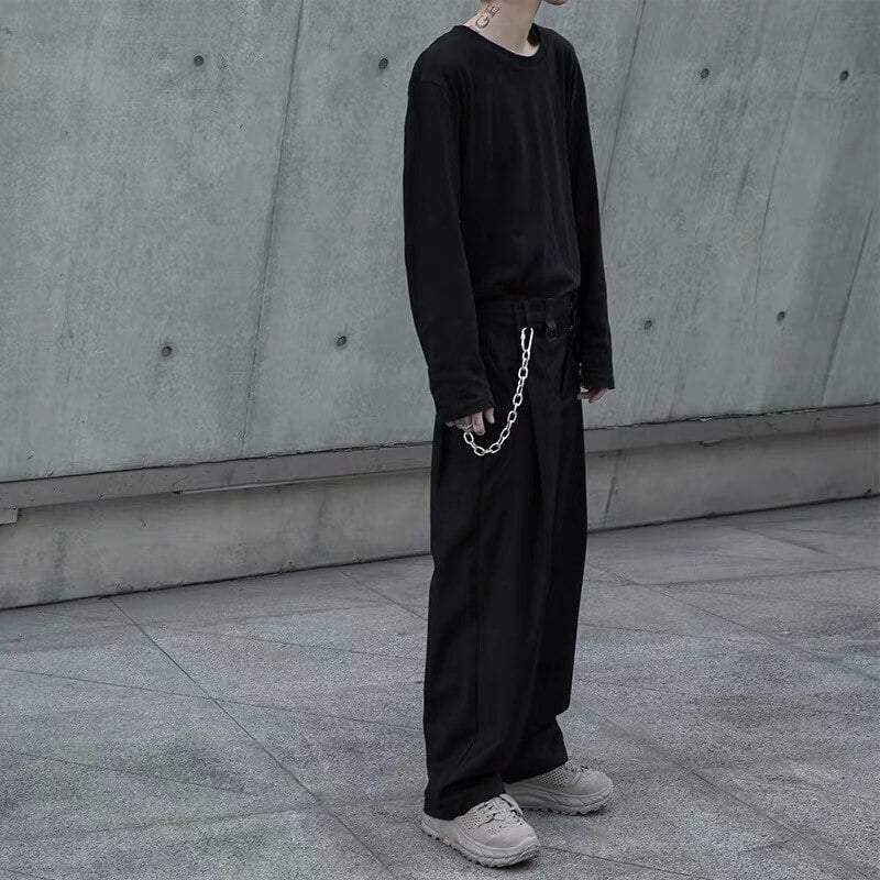 Techwear Pants Chain Jeans