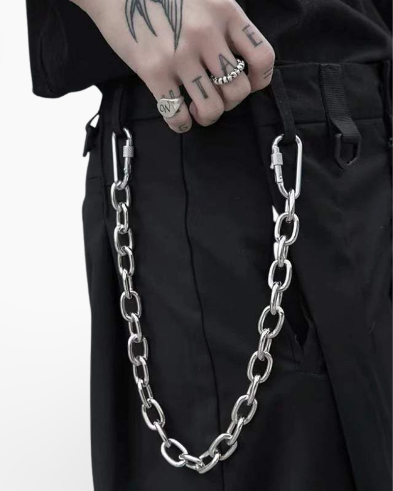 Techwear Pants Chain Jeans