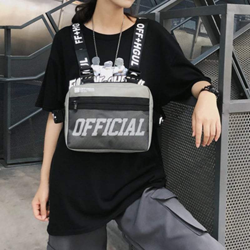 Techwear Chest Bag Fashion