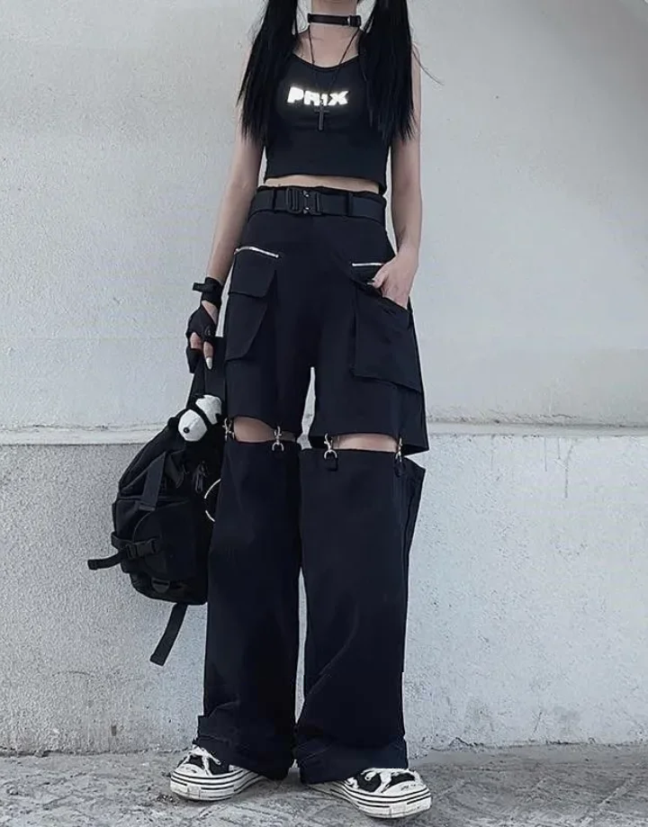 Techwear Convertible Cargo Pants Women