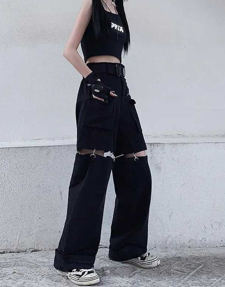 Techwear Convertible Cargo Pants Women