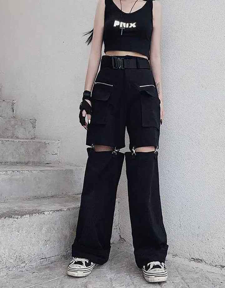Techwear Convertible Cargo Pants Women