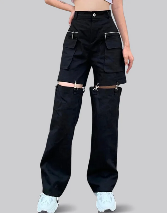 Techwear Convertible Cargo Pants Women