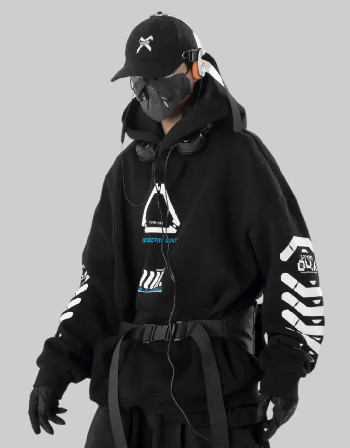 Techwear Cyberpunk Hoodie