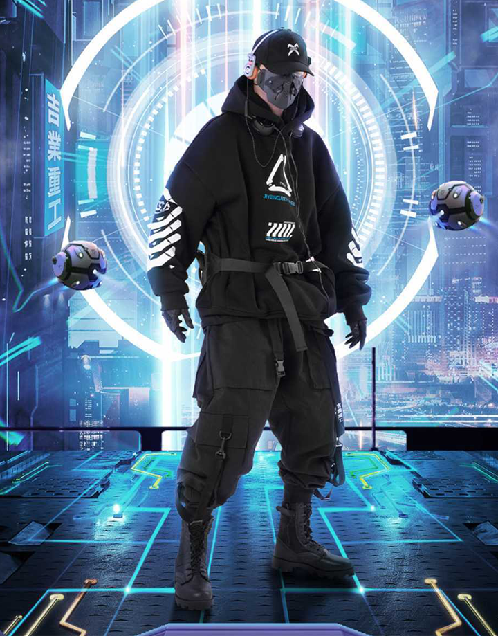 Techwear Cyberpunk Hoodie