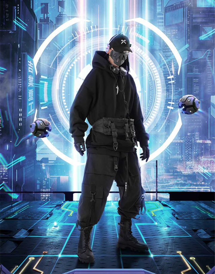 Techwear Cyberpunk Ninja Hoodie