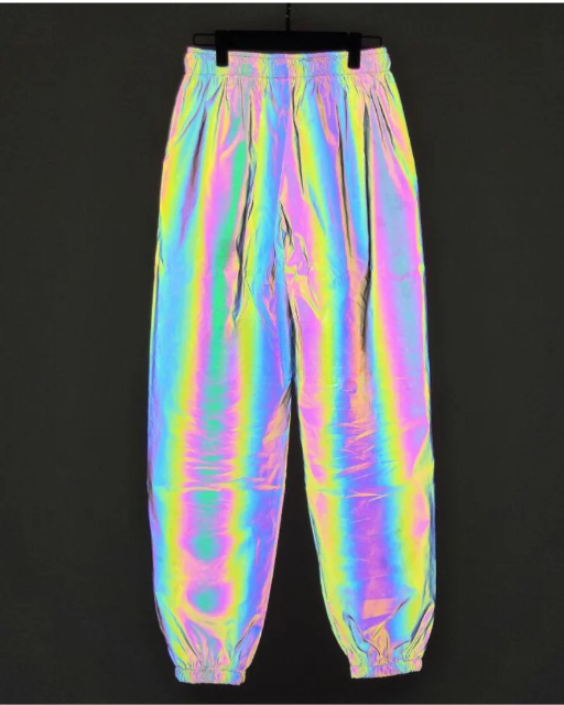 Techwear Multicolored Reflective Pants